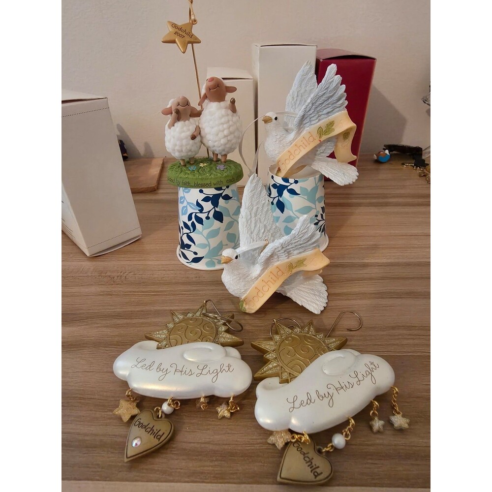 Hallmark godchild ornament lot